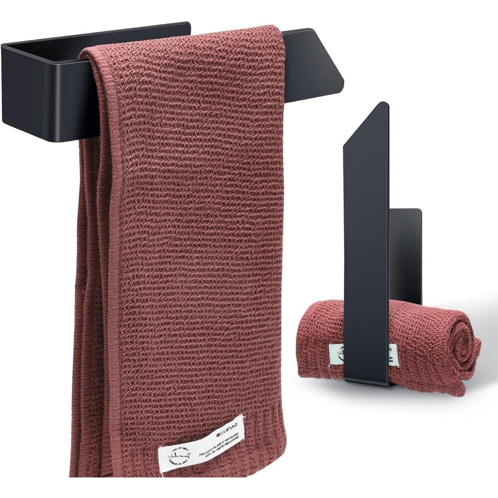 2 Pcs Self Adhesive Towel Holder Wall Mount Towel Rack 304 Stainless Steel Stick